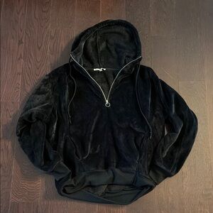 Express Fuzzy Quarter Zip Hoodie